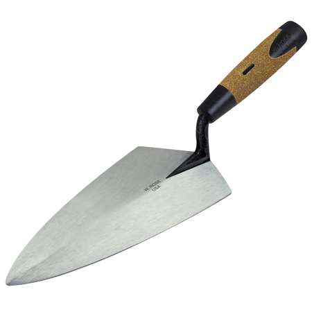 Picture of W. Rose™ 10-1/2" Limber Philadelphia Brick Trowel with Cork Handle